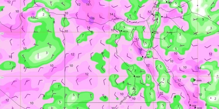 الأرصاد تؤكد استمرار سيطرة منخفض الهند الموسمي وارتفاع درجات الحرارة