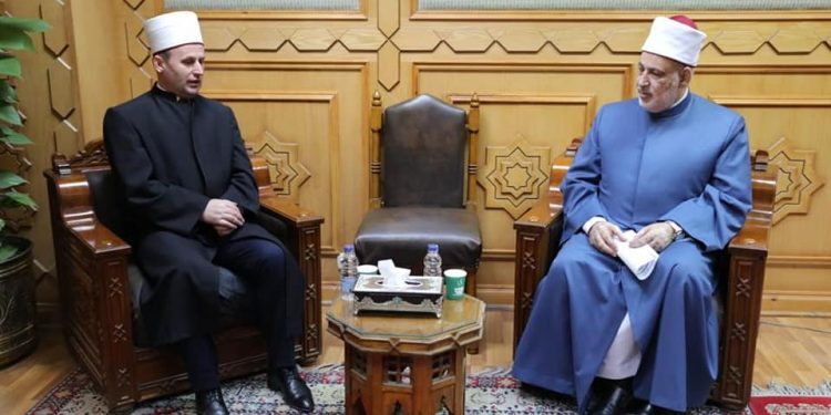 وكيل الأزهر يستقبل رئيس المشيخة الإسلامية بألبانيا لبحث التعاون المشترك