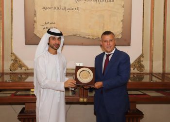 رئيس جامعه عين شمس يستقبل الملحق الثقافي لدولة الإمارات