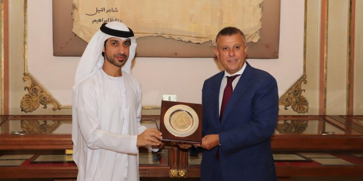 رئيس جامعه عين شمس يستقبل الملحق الثقافي لدولة الإمارات