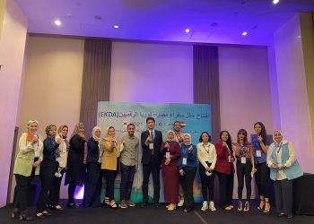 السفير الكوري خلال الاحتفالية