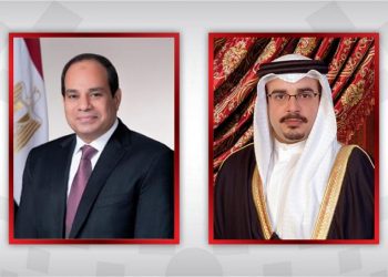 ولي العهد رئيس مجلس الوزراء البحريني يعزي الرئيس السيسي في وفاة المشير محمد طنطاوي