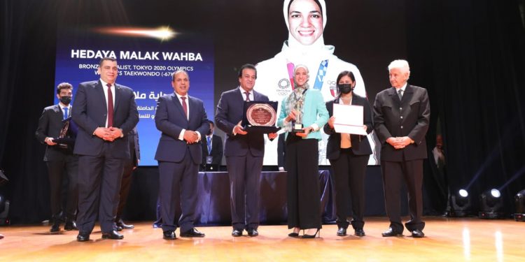 وزير التعليم العالي يشهد احتفالية تكريم أبطال طوكيو 2020