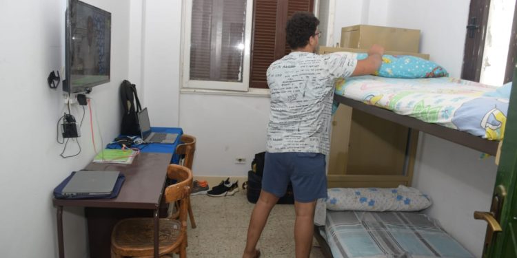  بدء تسكين طلاب المدن الجامعية بالقاهرة "صور"