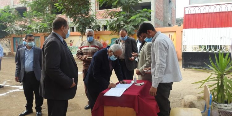 "حجازي" يتفقد مشروع توسعة مدرسة الشهيد سامح طاحون ضمن مبادرة حياة كريمة