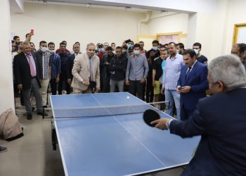 رئيس جامعة الأزهر يفتتح الدورة الرياضية لتنس الطاولة للطلاب