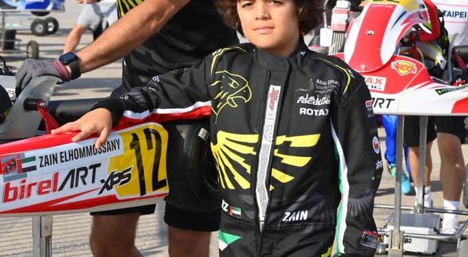 الطفل «زين» بالأمارات يفوز ضمن أفضل 10 متسابقين في العالم في سباق سيارات “الكارتنج”