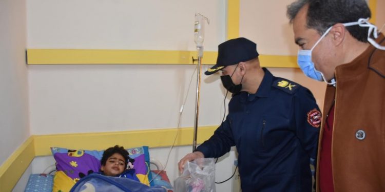 مديرية أمن الشرقية تحتفل بعيد الشرطة وسط أطفال مستشفيات جامعة الزقازيق