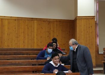 رئيس جامعة الدلتا التكنولوجية يتفقد سير اختبارات الفصل الدراسي الأول