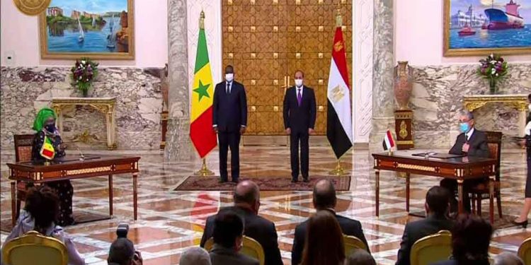 الرئيس السيسي ونظيره السنغالي