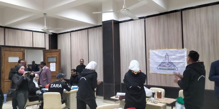 جوالة جامعة عين شمس تشارك في مهرجان الحرف الشعبية بأسوان