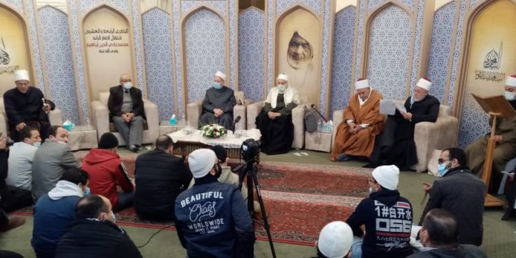مفتي الجمهورية وكبار علماء الأزهر ومجمع اللغة العربية يختتمون مؤتمر التصوف بالبيت المحمدي
