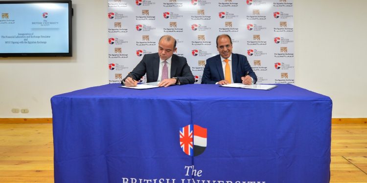 الجامعة البريطانية تنشئ أول وحدة متكاملة للتحليل المالي في الجامعات المصرية بالتعاون مع البورصة المصرية