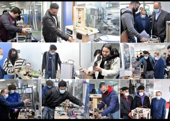 كلية هندسة وعلوم المواد بالألمانية تنظم معرض للمشروعات التطبيقية لطلابها