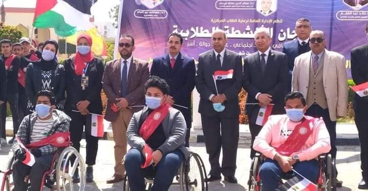 انطلاق مهرجان جامعة المنيا للأنشطة الطلابية بمشاركة طلاب “ذوي الهمم” والوافدين