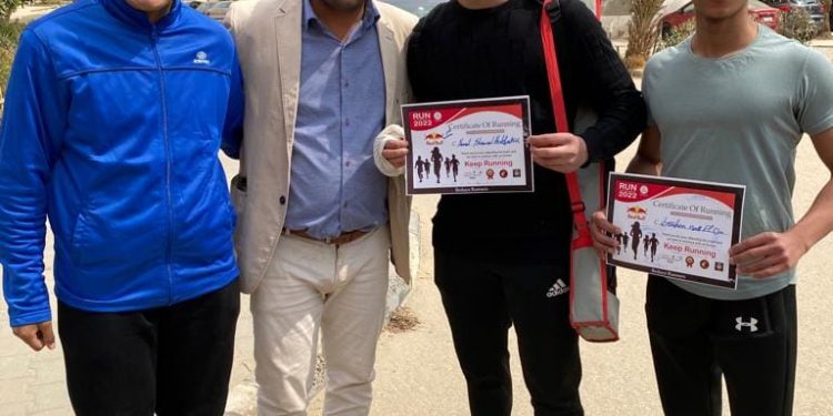 انطلاق ماراثون الجري بكلية هندسة حلوان