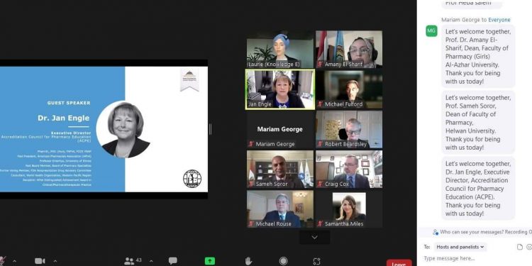 بنك المعرفة المصري والتعليم الصيدلي بأمريكا يشيدان بنظم التعليم بكلية الصيدلة جامعة الأزهر