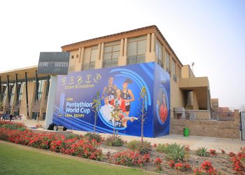 الجامعة الأمريكية بالقاهرة تستعد لانطلاق كأس العالم للخماسي الحديث