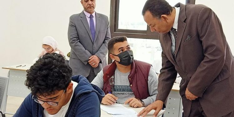 انتظام امتحانات الميدتيرم بجامعة المنصورة الجديدة