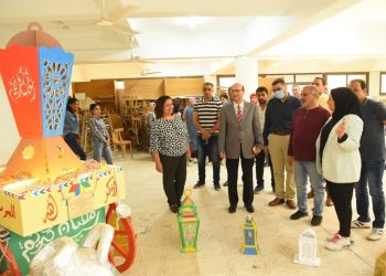 معرض فني عن التراث لطلاب «فنون جميلة أسيوط»