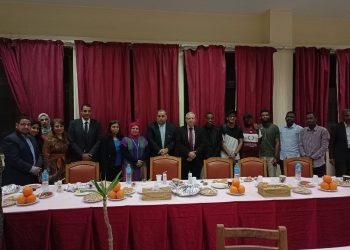 جامعة حلوان تنظم حفل إفطار جماعي للطلاب الوافدين