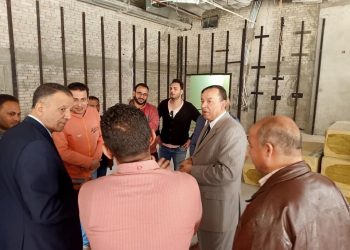 رئيس جامعة المنصورة الجديدة يتفقد كليتي طب  الاسنان والعلوم