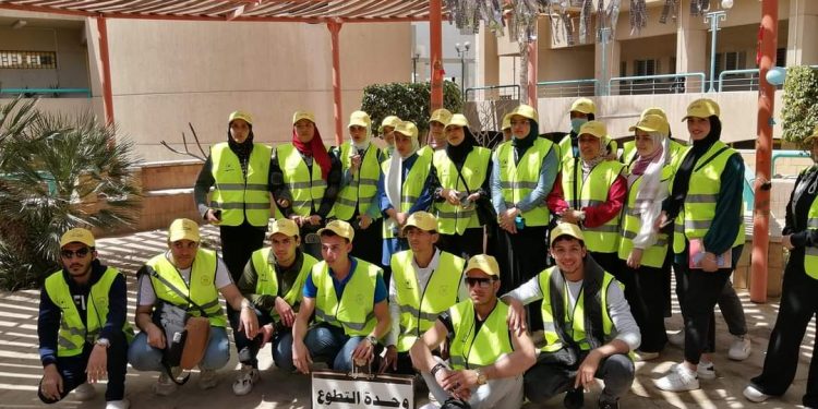 جامعة حلوان تشارك في حملة حياة كريمة