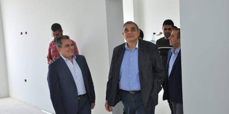 رئيس جامعة كفرالشيخ يتفقد أعمال إنشاء مستشفى الطوارئ