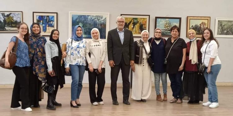 فنون جميلة جامعة حلوان تفتتح معرض الخرجين بالزمالك