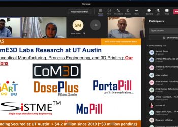 صيدلة جامعة حلوان تنظم ويبنار دولي حول استخدام الطباعة ثلاثية الأبعاد في صياغة الدواء