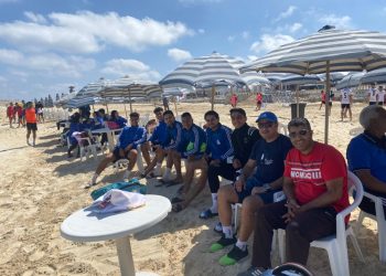 جامعة كفرالشيخ تفوز بكأس بطولة الجامعات للكرة الشاطئية