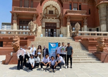 طلاب جامعة القاهرة الجديدة التكنولوجية يشاركون فى يوم البيئة العالمي