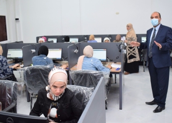 لأول مرة جامعة العريش تطبق الاختبارات الإلكترونية