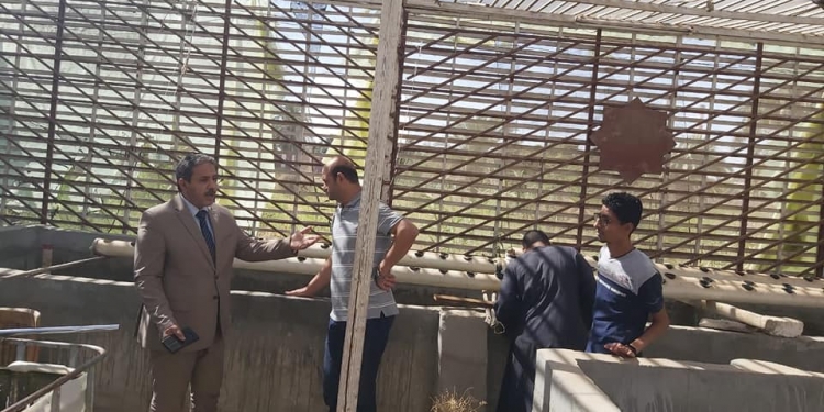 عميد كلية العلوم الأزهر بأسيوط يتابع العمل بوحدة الإستزراع السمكي  "أكوابونيك " والمزرعة السمكية"