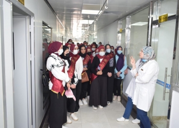 طلاب «الثروة السمكية» بجامعة كفر الشيخ يطلعون على تقنيات مزرعة بركة غليون