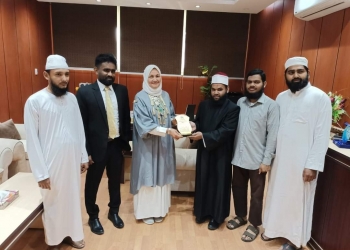 ﻿رئيس تطوير الوافدين بالأزهر تستقبل وفد من اتحاد طلاب سريلانكا