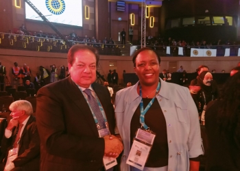 ﻿وكيل مجلس النواب يلتقي وزير الاستثمار الرواندية على هامش كيجالي