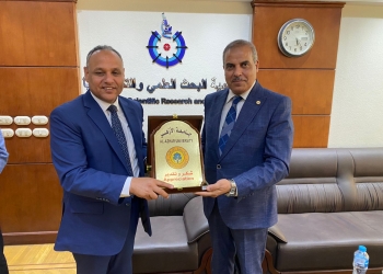 ﻿رئيس أكاديمية البحث العلمي والتكنولوجيا يشيد بالتعاون مع جامعة الأزهر في جميع المجالات
