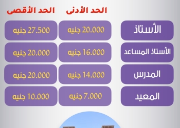 بالأرقام.. مكافآت أعضاء هيئة التدريس في الجامعات التكنولوجية 
