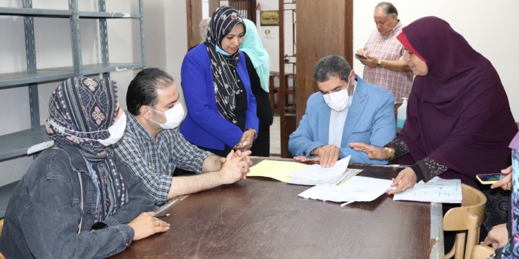 لجنة الأعلى للجامعات تزور جامعة سوهاج لمتابعة سير اختبارات القدرات بالكليات