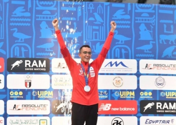 جامعة مصر للمعلوماتية تهنئ محمد الجندي لفوزه بفضية العالم للخماسي الحديث