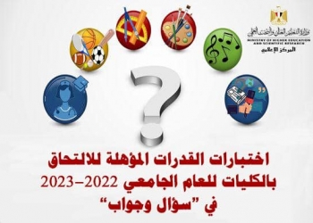تنسيق 2022.. اختبارات القدرات المؤهلة للالتحاق بالكليات في “سؤال وجواب”