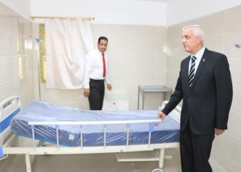 رئيس جامعة المنوفية يتفقد العيادات الخارجية والتجديدات بمستشفى الطلبة