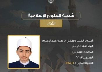 ﻿الأول علي الثانوية الأزهرية 2022 حلمي أكون داعي إسلامي