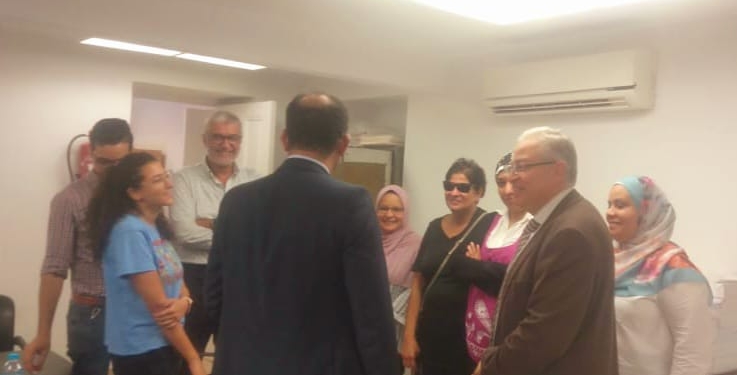 نائب رئيس جامعة حلوان يجري جولة لتفقد اختبارات القدرات بالكليات