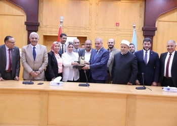 ﻿جامعة الأزهر تكرم المحرصاوي بعد خمس سنوات من العطاء بلا حدود