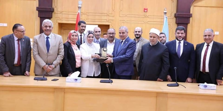 ﻿جامعة الأزهر تكرم المحرصاوي بعد خمس سنوات من العطاء بلا حدود