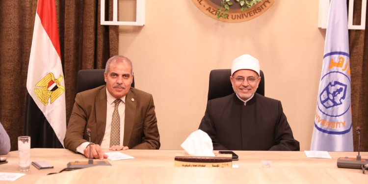جامعة الأزهر تستقبل الدكتور سلامة داود رئيس الجامعة الجديد