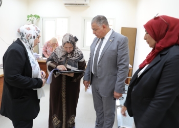 ﻿نائب رئيس جامعة الأزهر يتفقد لجان القدرات بكلية التربية الرياضية للبنات