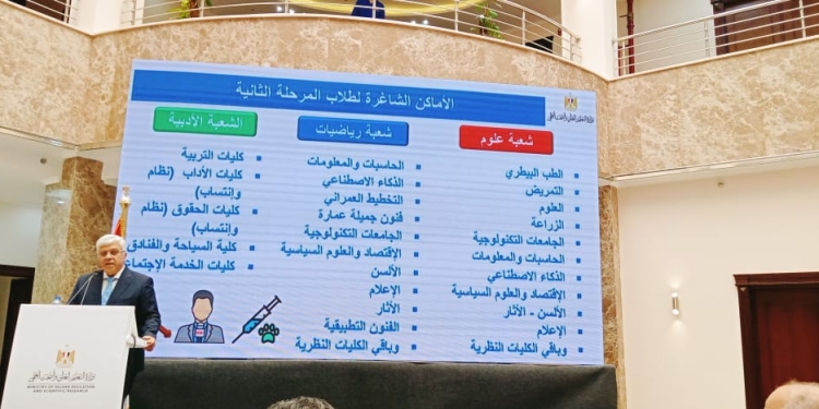 تنسيق المرحلة الثانية 2022.. الأماكن الشاغرة